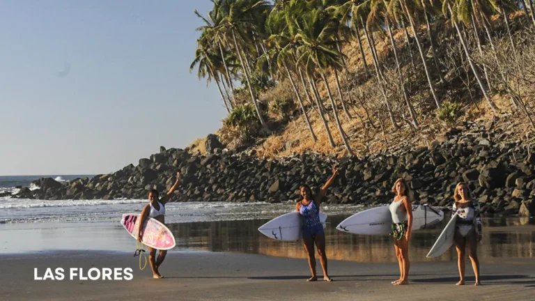 Surf spot in El Salvador